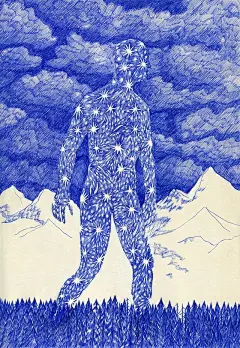 圆珠笔插画----ifavart.com(辣椒酱)-最出色的视觉艺术分享