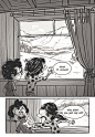 Snow : A couple of pages from a short comic I wrote and illustrated. 