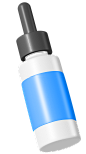 bottle-1 - 40个医疗药品3D图标合集 Pharma 3d icons(Blue and Clay)