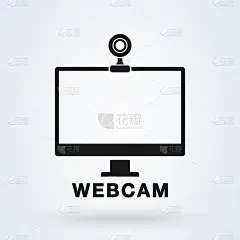 摄像头图标。vector简单的现代设计插画。