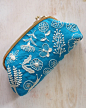 Yumiko Higuchi’s embroi­dery art. Gorgeous combination of colour.