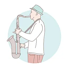 简笔画人物卡通插画