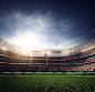 橄榄球,明亮,太阳,聚光灯,人_514134531_american football stadium arena vertical_创意图片_Getty Images China