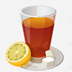 一杯柠檬茶水 创意素材
