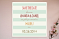 Malibu Stripes Save the Date Cards by Designkandy