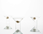 float glassware - barware - martini glasses