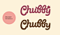 CHUBBY—café logotype and letterwork : Logotype and letterwork done as a part of visual identity design for "Chubby" doughnut holes café chain by FROMstudio.