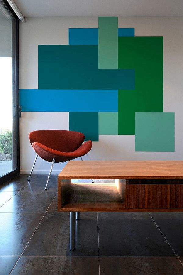 COLOR BLOCKING WALL ...