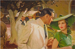 -一二山采集到当代画师-Tom lovell