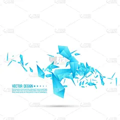 带有动态片段的抽象背景。