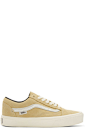 Vans

Beige Old Skool Lite LX Sneakers
181739F128010
Low-top suede sneakers in 'new wheat' beige. Round toe. Lace-up closure in white. Padded collar. Signature leather stripe in white at sides. Logo flag at outer side. White rubber midsole featuring black