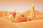 秋季-毛绒绒-3D场景图