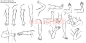 #SAI资源库# 动漫男姓身体各部位绘画参考：眼、脚、腿、脸部、手、躯干等，拿去练习，转需~