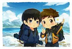 盗墓笔记 张起灵 同人图 插画 壁纸 | 云顶天宫留念 | 半次元-第一中文COS绘画小说社区