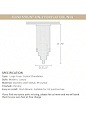 Large Luxury Flush Mount Crystal Chandelier For High Ceilings Foyer