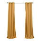 Exclusive Fabrics & Furnishings - Marigold Grommet Blackout Curtain, Single Panel, 50"x108" - You will instantly fall in love with our blackout curtains & drapes. The fabric is super soft with a refined texture made with a special polyes