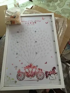 婚庆婚礼生日指纹签到树签名可定做不规则心形木片个性定制立体-淘宝网