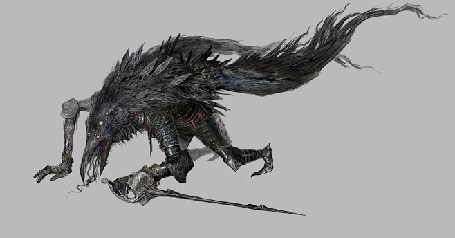 Crow knight commission-花瓣网