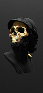 All black but gold on Behance: 