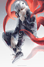 【侵删致歉，转采请勿擅自删除tag及图片来源】 pixiv id=46285029 #东京喰种# #东京食尸鬼# #金木研# #动漫帅哥# #二次元# #动漫少年#