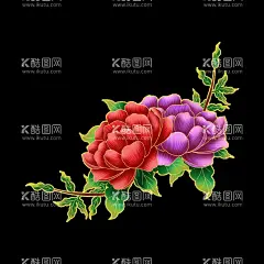 手绘国潮鲜花  - 源文件下载【酷图网】手绘国潮鲜花,国潮鲜花,手绘鲜花,古典鲜花,鲜花,古风鲜花,中国风鲜花,手绘古风鲜花,手绘古典鲜花,鲜花插画,手绘鲜花插画,国潮鲜花插画,中国风,鲜花素材,