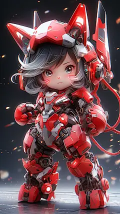 神图高清壁纸:未来机甲小猫咪。#二次元美图 #手机墙纸 #动 - 抖音