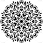 Mandala Pattern Stencil doodles sketch