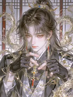 雏菊 F.1古风厚涂·插画男版-LoRA-雏菊_Daisy-LiblibAI