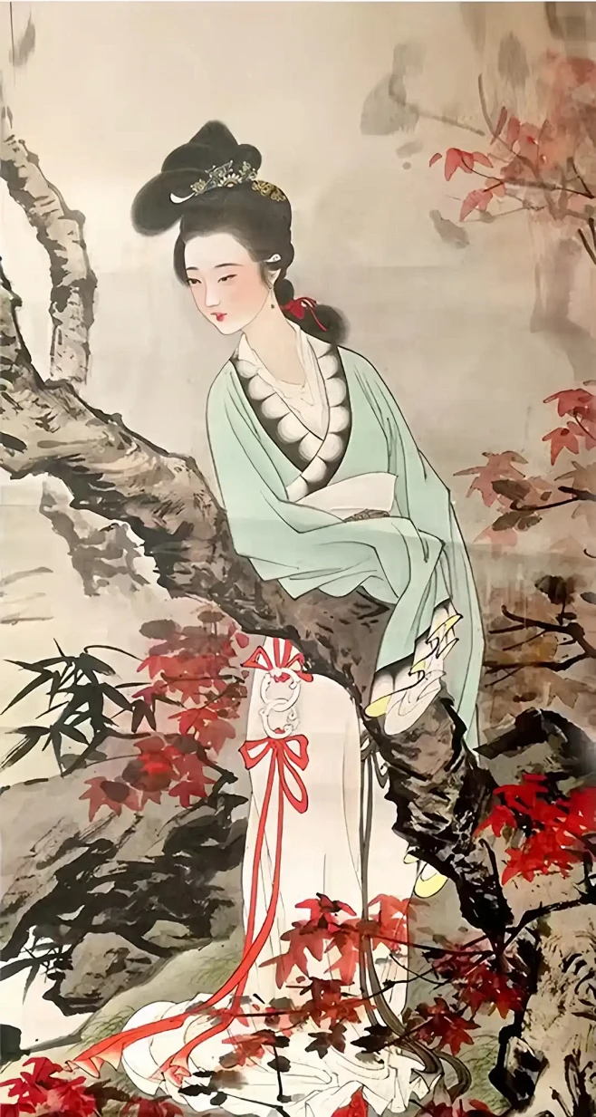 仕女图-花瓣网