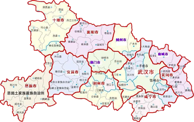 湖北省 详细 坐标 地图 矢量 其他元素免抠png图片壁纸-花瓣网