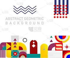 抽象的波普艺术拼贴超现实主义人脸设计矢量图的设计