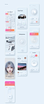 Skeuomorph Ui Kit : Introducing the Skeuomorph Ui Kit.Skeuomorph is 60 screens with unique elements in minimal style. Super futuristic palette and shadows bring a dash of realism in a new way Include 6 categories: Register, walkthrough, chart, e-commerce,