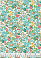 Liberty Fabric Betsy Turquoise