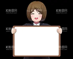 女孩  - 源文件下载【酷图网】插画,人物,动物,植物,人像,剪影,商人,美女,