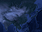 大屏背景纹理图卫星地图-花瓣配色- PS匹配颜色