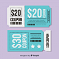 Creative gift  voucher  template Free Vector