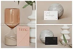 20款文艺极简轻奢莫兰迪卡片名片设计贴图ps样机素材场景展示效果下载_颜格视觉