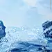 透明水和岩石