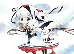 VOCALOID 同人图 插画 壁纸 | 雪未来2018 | 半次元-第一中文COS绘画小说社区