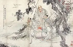 钱慧安——《寿高南极  桃熟西池》欣赏   |   
钱慧安(1833-1911，初名贵昌,字吉生，号清溪樵子、退一老人，又号双管楼主。少时从民间画师学写真，早岁摹仇英、唐寅、陈洪绶，继学费丹旭、改琦、上官周等，更心追手摹《晚笑堂画传》，融会诸家之法。为&quot;豫园书画善会&quot;首任会长，海派代表性画家之一。