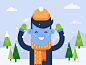 Facebook   dribbble   catch snow