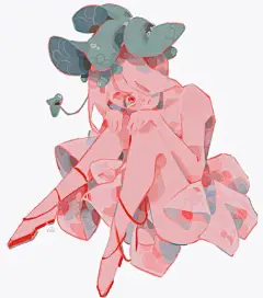 温柔的人物插画，极有个性的笔触，少女感十足的冷暖色搭配

插画师ins:elohimes ​ ​​​​