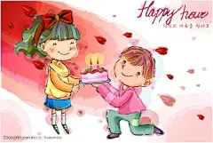 卡通矢量插画素材-过生日的小朋友