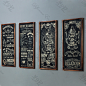 PT030 美式乡村复古咖啡厅餐厅黑板报元素实木 版画 挂画 装饰画-淘宝网