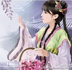 小说_美女_插画_插图_手绘_美人_古风_古装