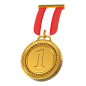 Golden Medal 3D Icon - Free Download Sports & Games 3D Icons | IconScout