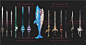 游戏美术素材 国风仙侠角色人物武器3D模型手绘贴图 3dmax源文件 - 3d场景道具素材 - 游戏3d模型素材网 - www.cgmoxin.com
