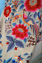 Antique Multi-colored embroidered Canton shawl