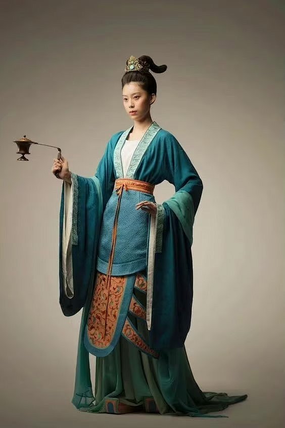 一组中国古代女性服饰参考