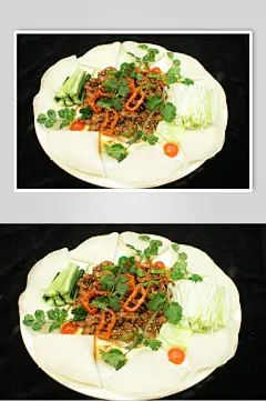 薄饼羊肉餐饮食品图片